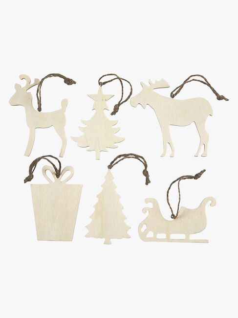 Creativ Company Bastelset Weihnachtsschmuck Weihnachten 6er-Pack