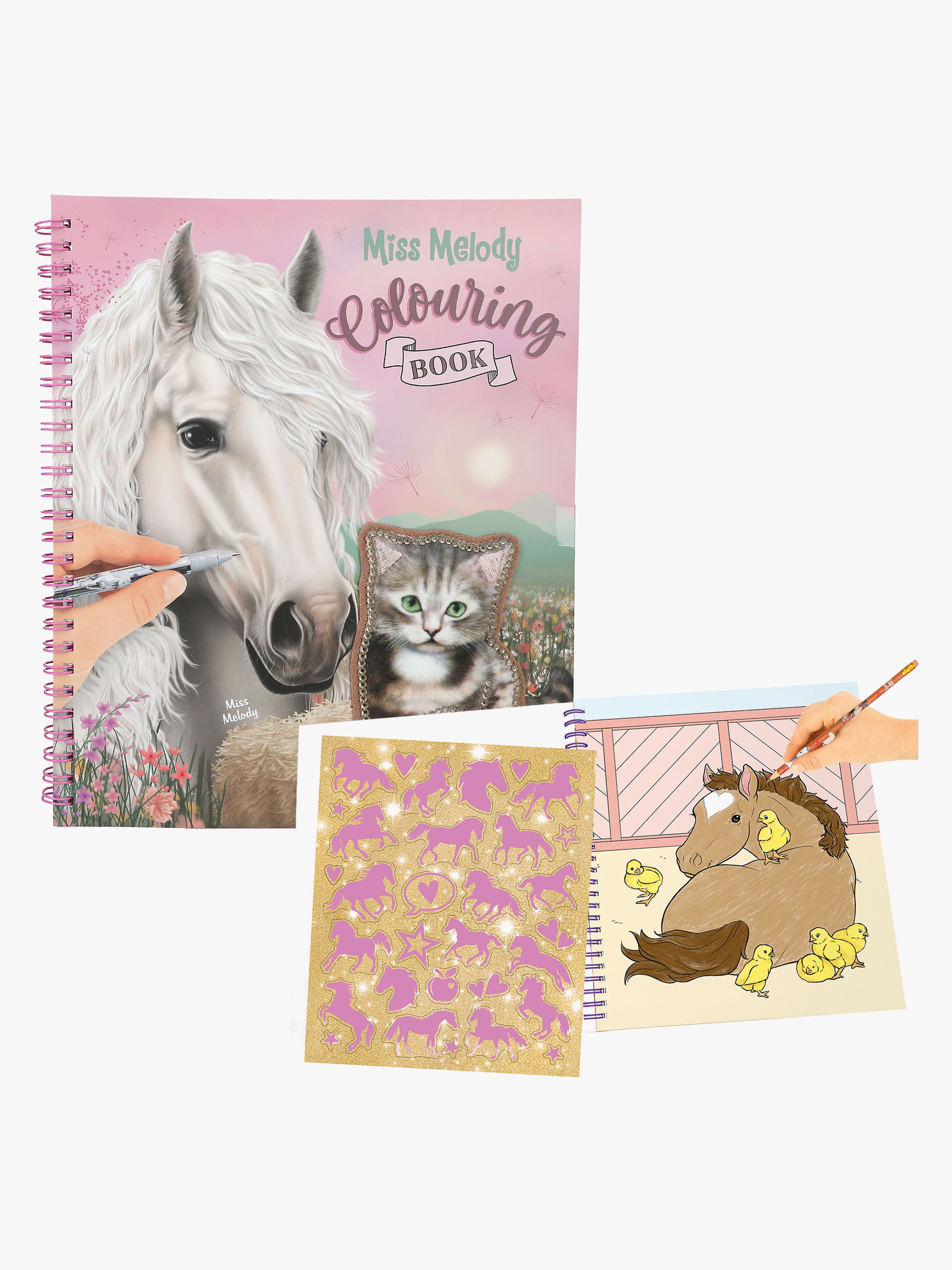 Miss Melody Malbuch mit Pailletten