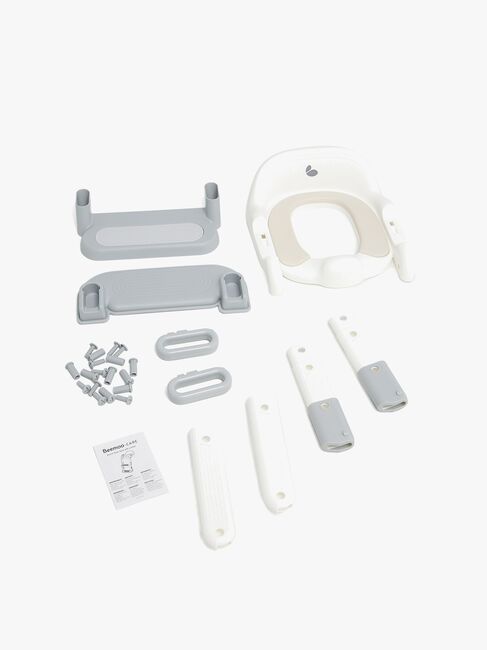 Beemoo CARE Assist Toilettensitz mit Leiter, Grey/White