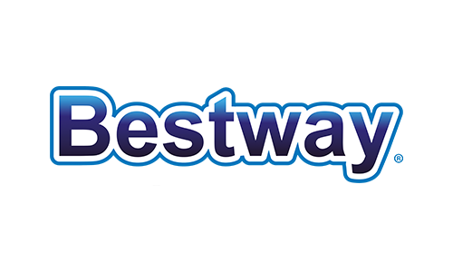 Bestway-Logo mit blauer und weißer Schrift.