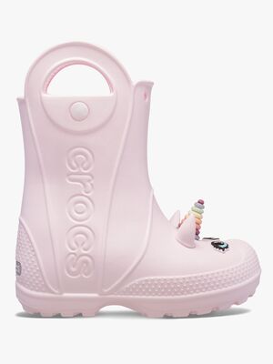 Crocs Handle It Unicorn Gummistiefel, Pink Milk
