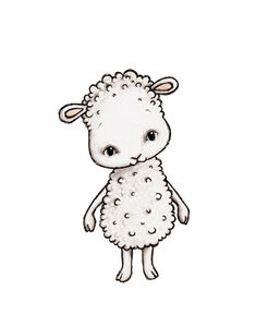 Stickstay Wandaufkleber Charlie The Sheep