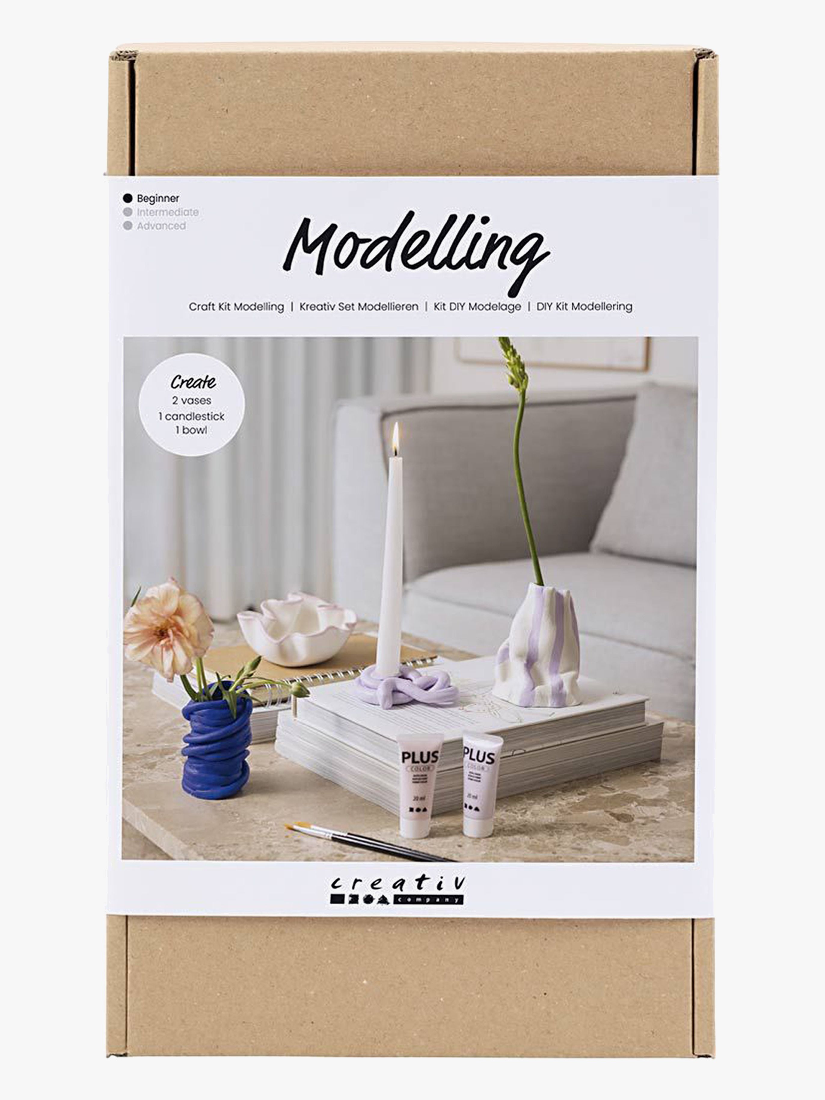 Creativ Company Bastelset Modelliermasse Schüsseln &  Vasen