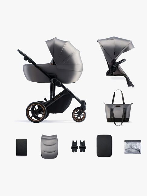 Kinderkraft Prime 2 2-in-1 Kombikinderwagen, Shadow Grey