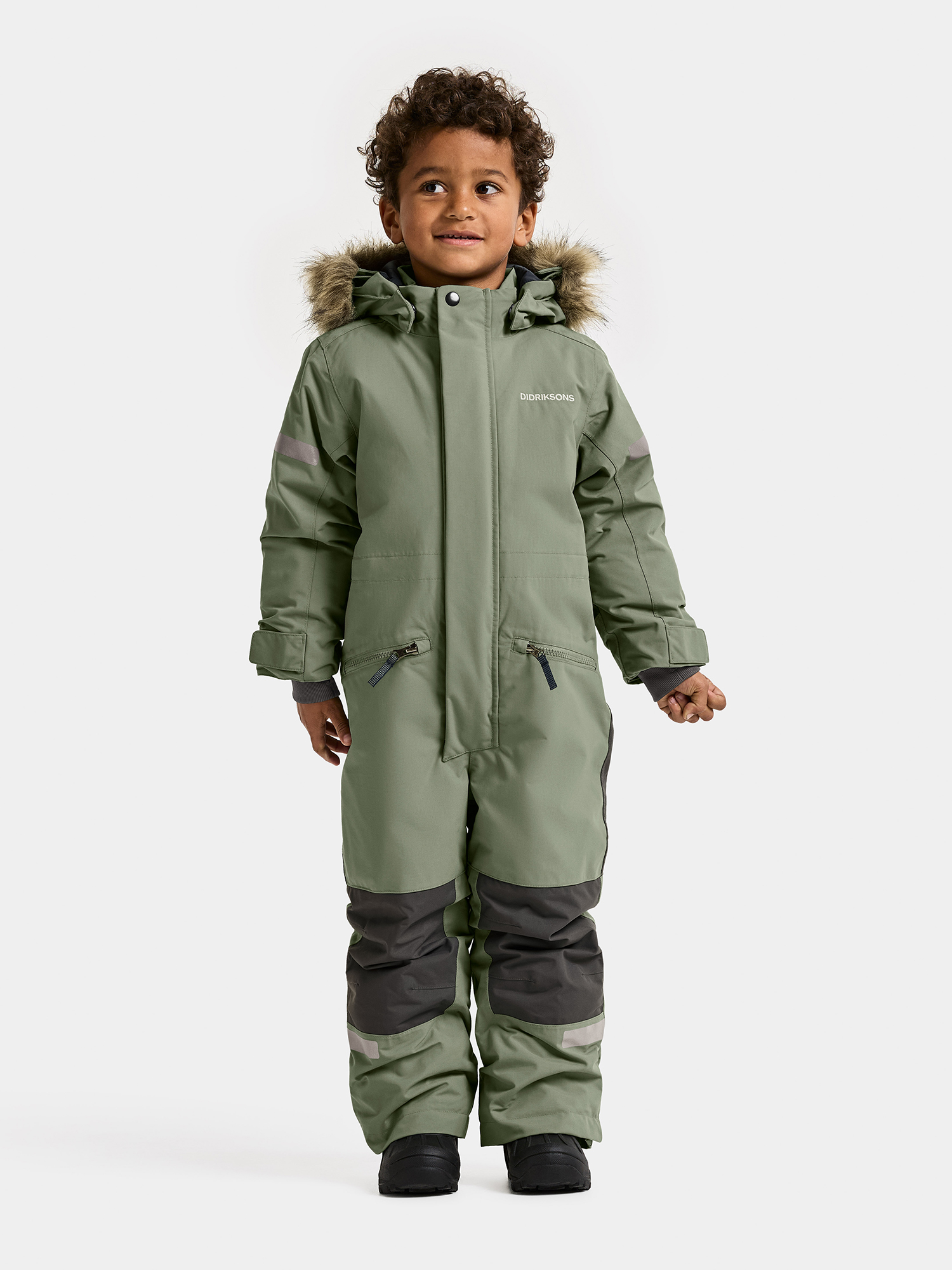 Migisi Schneeanzug, Light Moss, 140