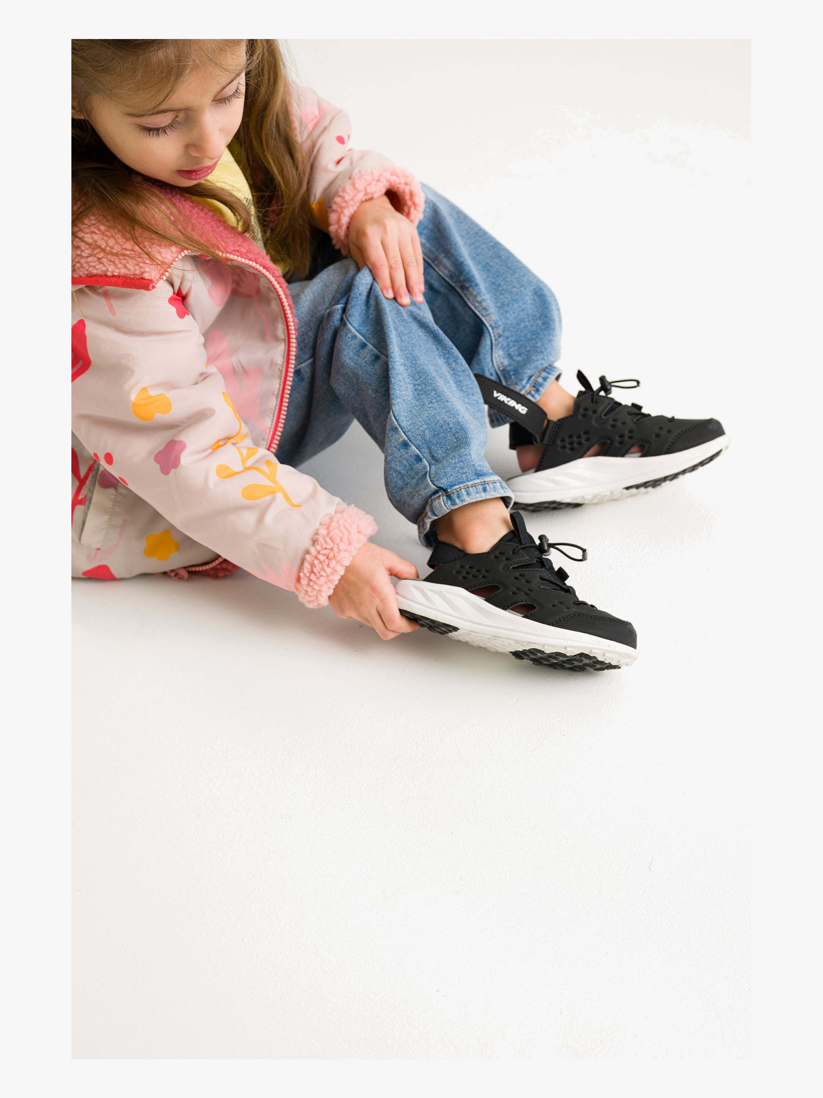 Viking Balance 1V SL Kinder Sandalen, Schwarz, 22
