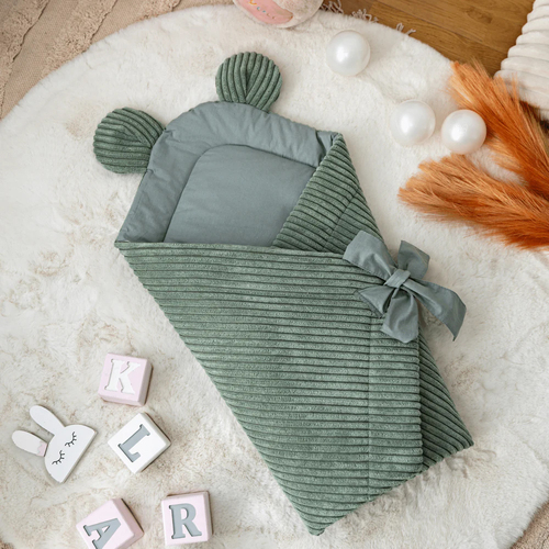 MeowBaby Aesthetic Pucktuch, Olive Green