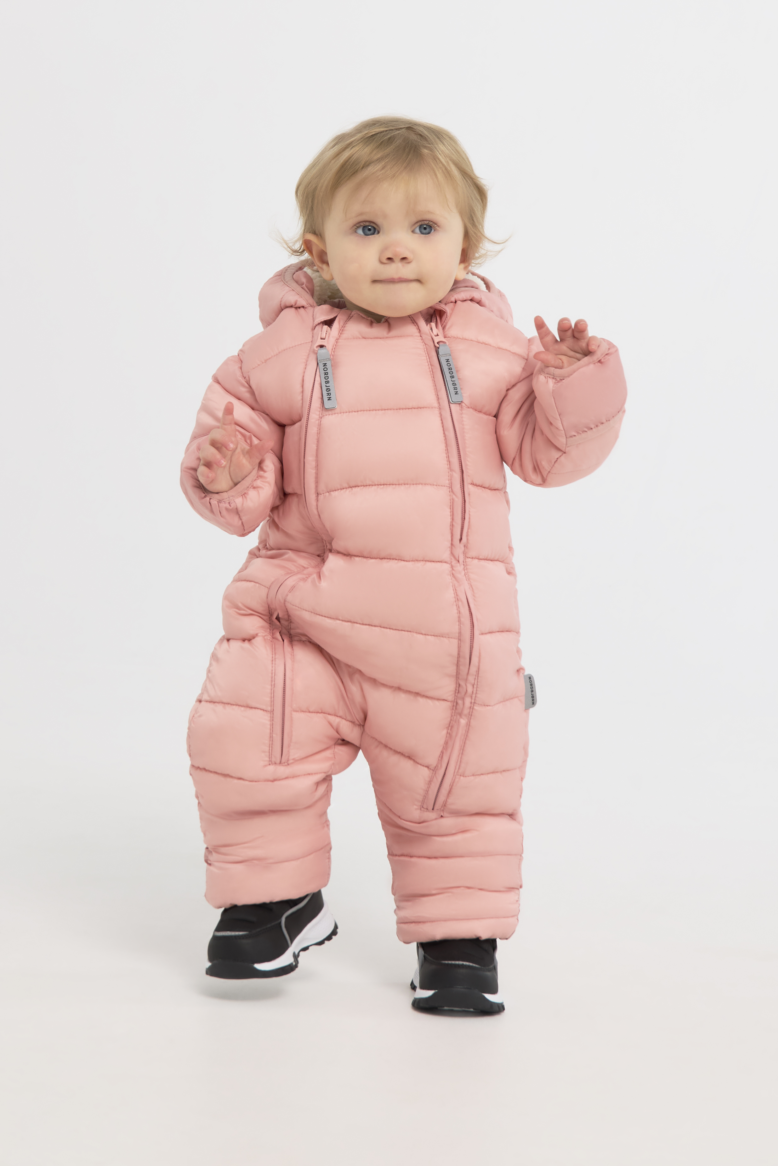 Nordbjørn Pilecub Babyoverall, Mellow Rose, Größe 62