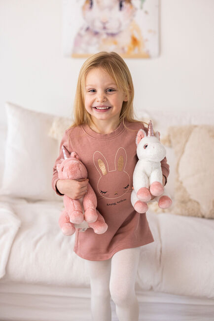 Teddykompaniet Kuscheltier Einhorn 25 cm, Weiß