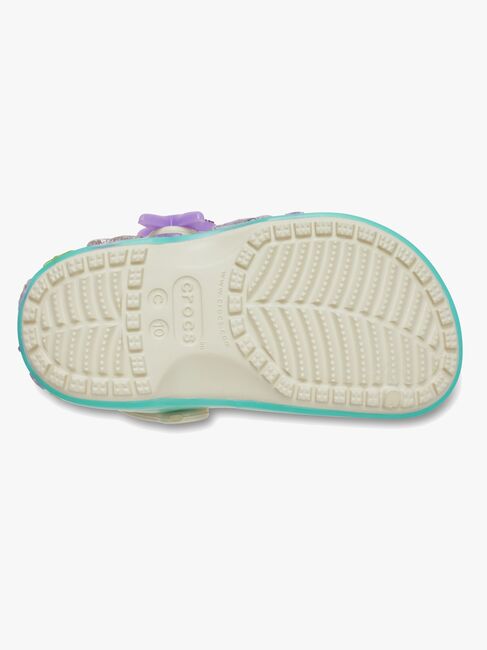 Crocs Classic Sea Sparkle Pantoffeln, Frappe