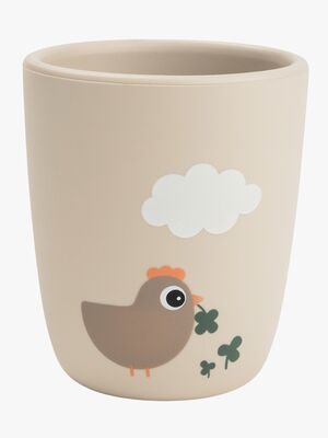 Done By Deer Tiny Farm Silikon Becher, Sand