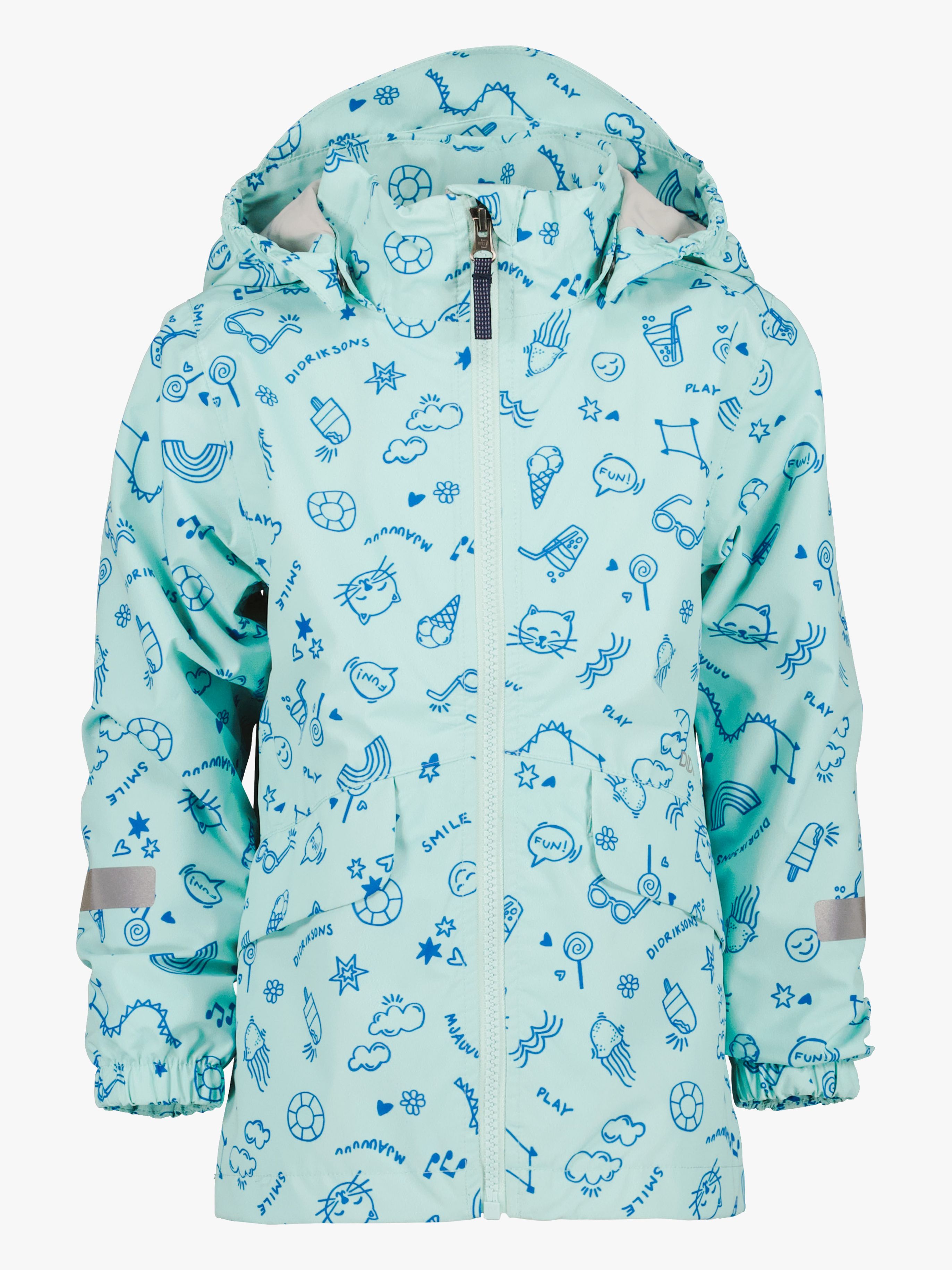 Didriksons Norma Outdoorjacke, Doodle Pale Mint, 130