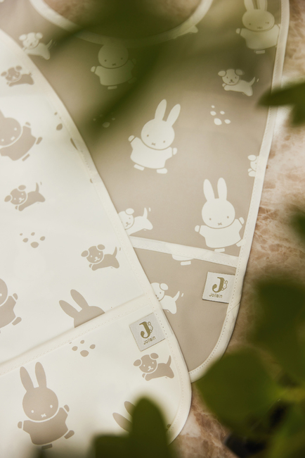 Jollein Miffy&Snuffy Lätzchen 2er-Pack, Olive Green