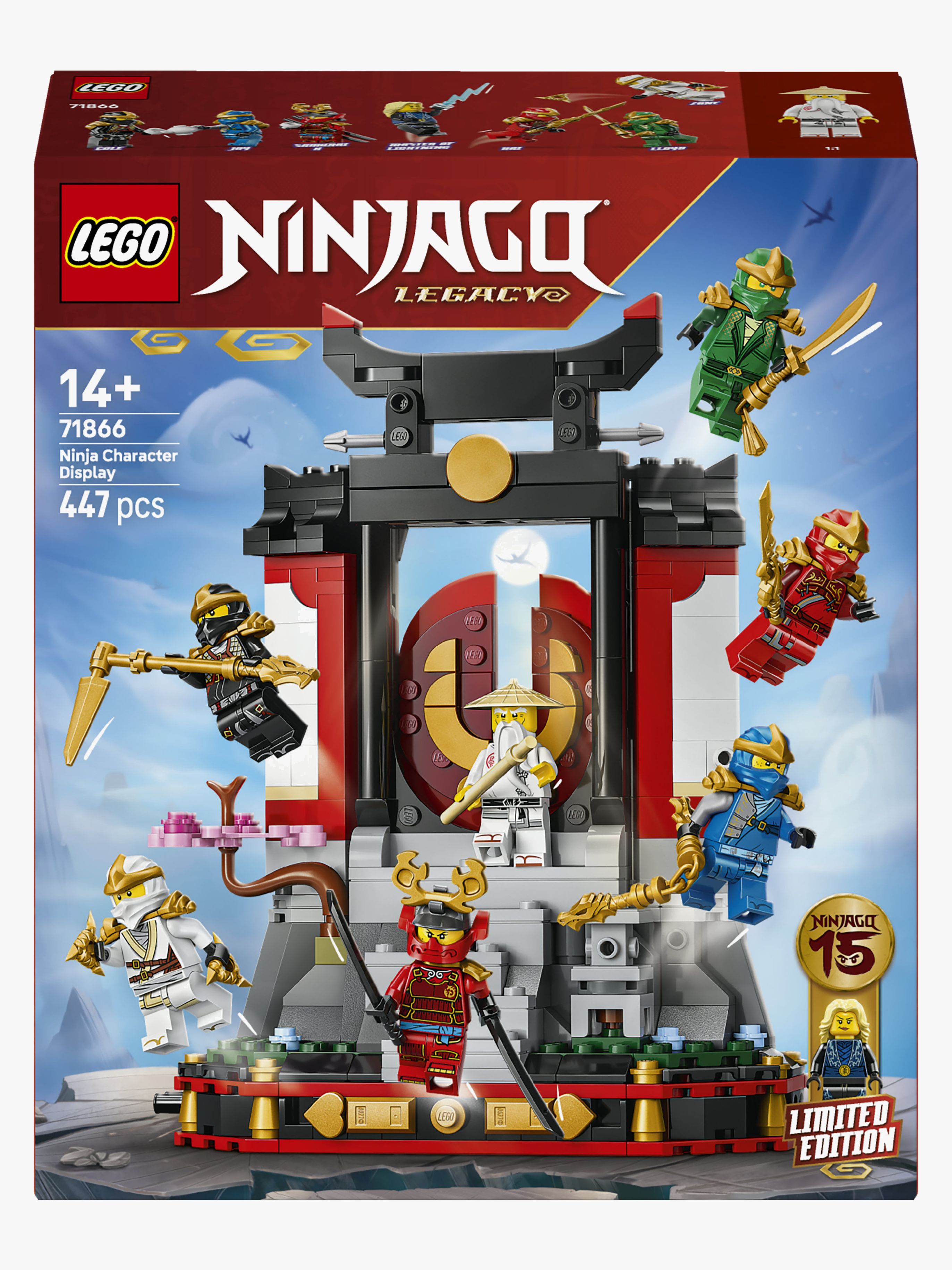 Ninjago 71866 15-jähriges Jubiläum: Ninja-Charaktere zum Ausstellen