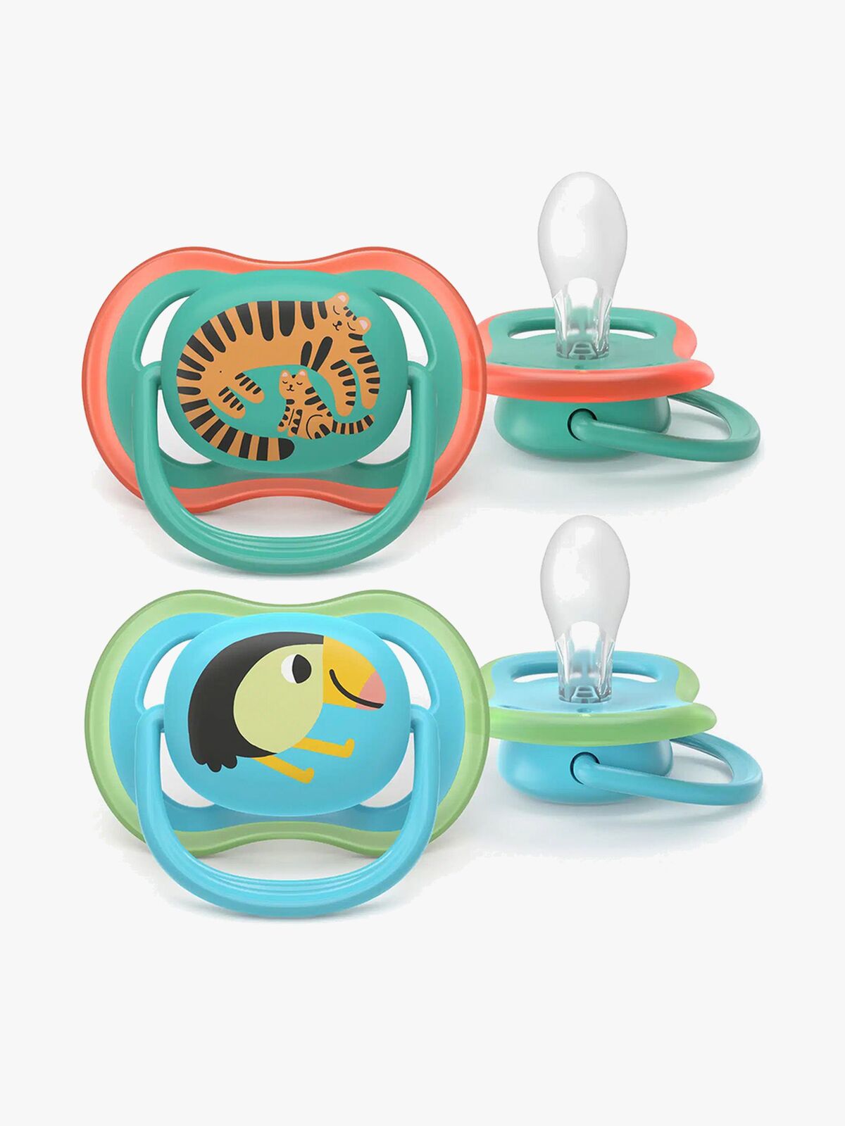 Philips Avent Ultra Air Schnuller 6–18m 2er-Pack, Blau/Türkis