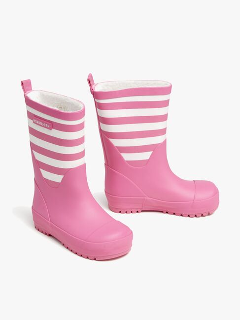 Nordbjørn Dunder Gefütterte Gummistiefel, Fuschia/White