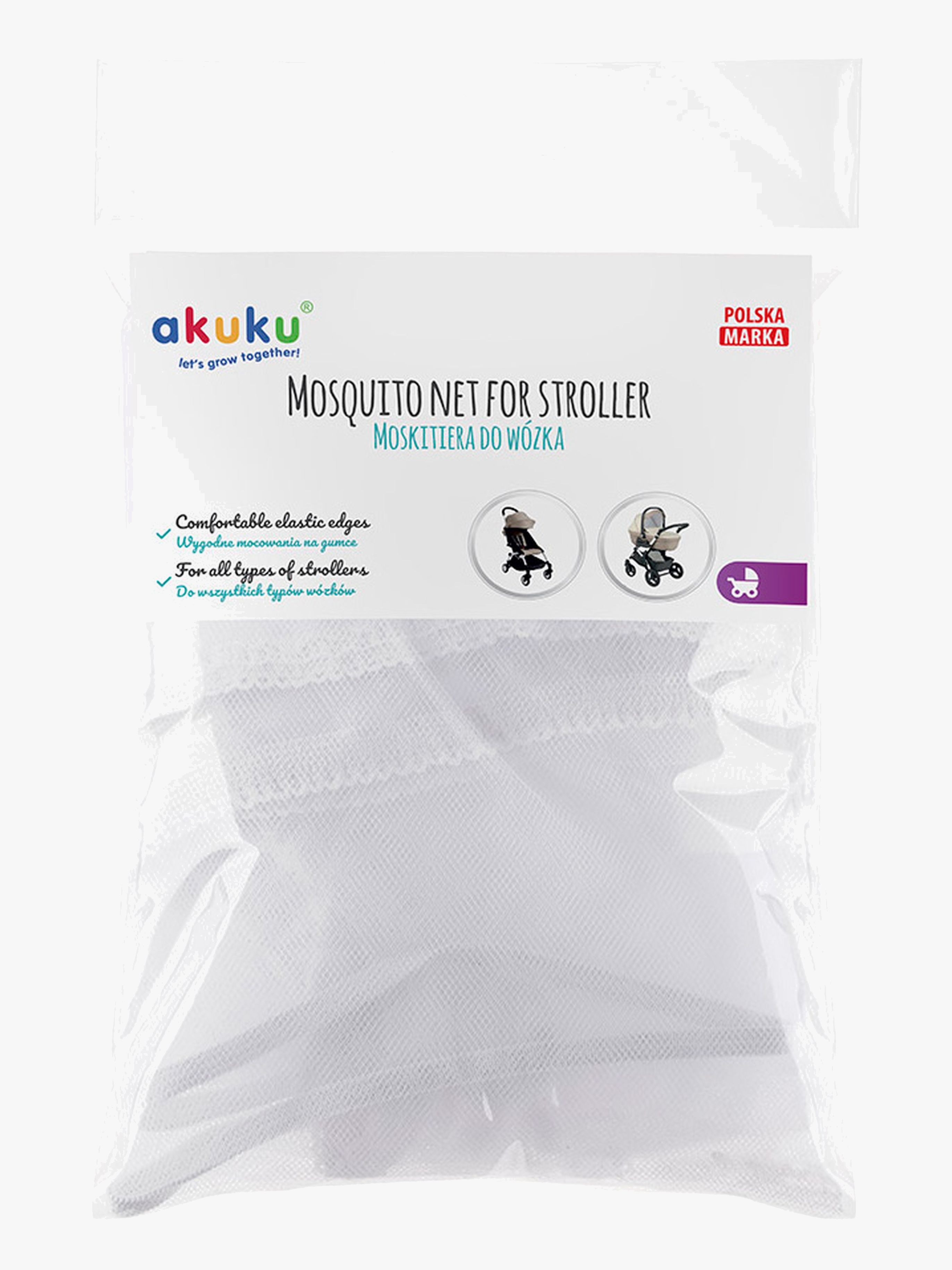Insektennetz für Kinderwagen, Weiß