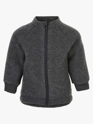 Mikk-Line Wollfilz-Jacke Kind, Anthracite Melange