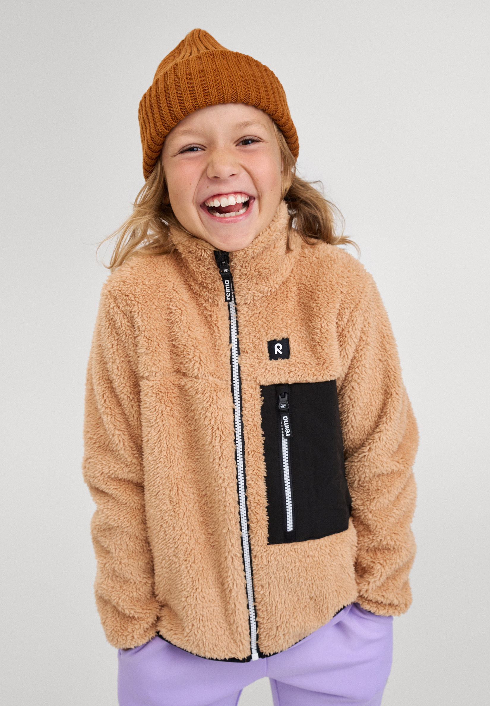 Turilas Fleecejacke, Peanut Brown, 116