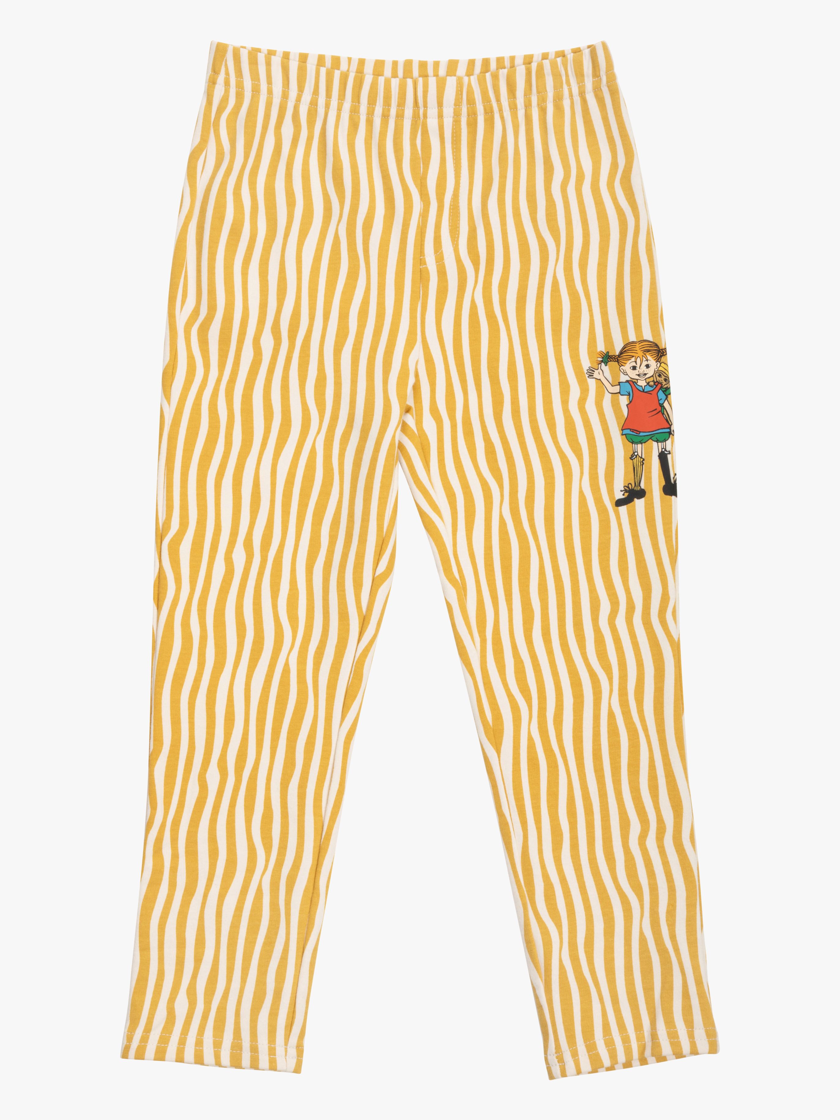 Pippi Langstrumpf X Martinex Streifen Leggings, Curry, 98