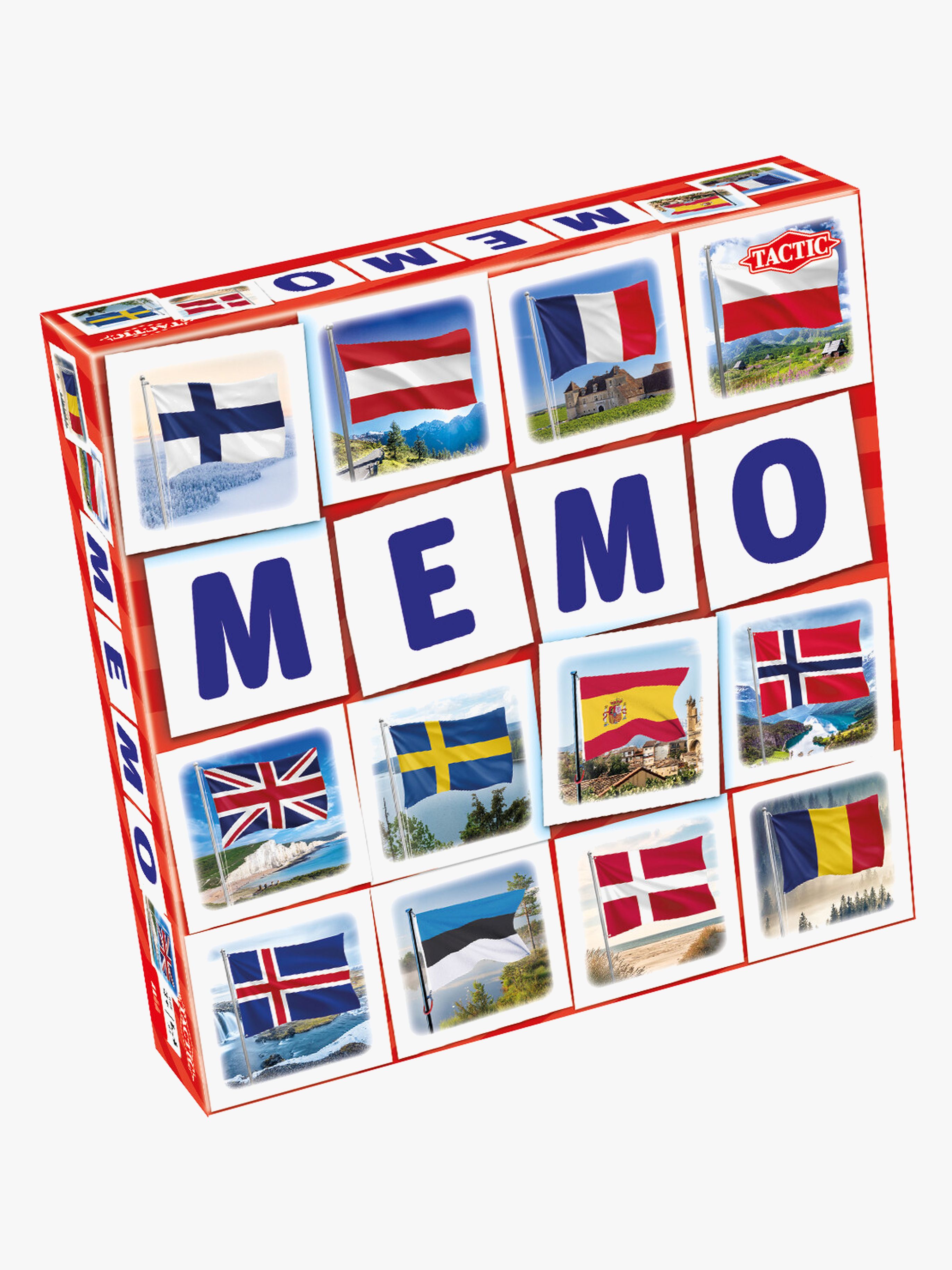 Tactic Memo-Spiel Flaggen