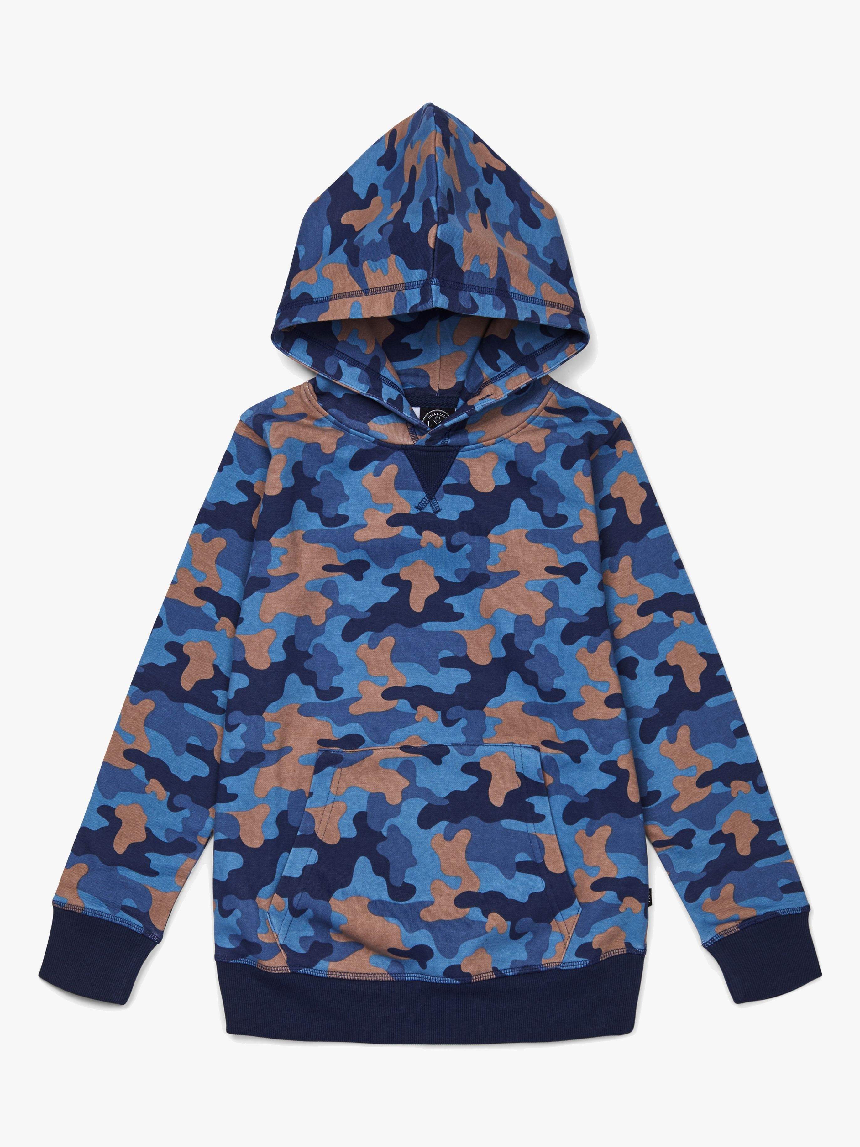 Luca &  Lola Rafaele Hoodie, Blue Camouflage 86-91