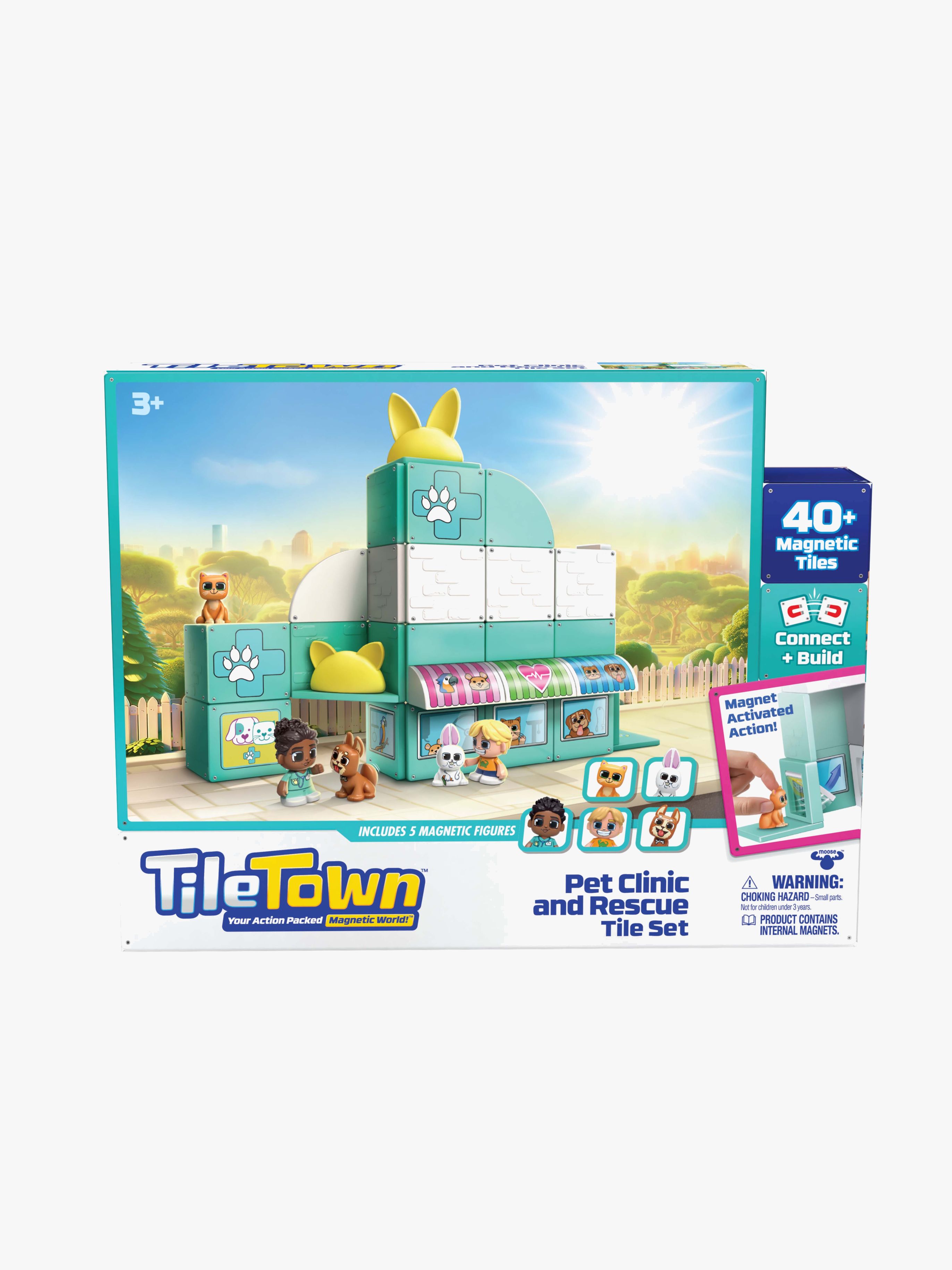 Bluey Tile Town Pet Clinic Magnet-Set 48 Teile