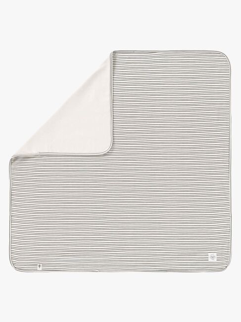 Lässig Interlock Decke 80x80 cm, Striped grey