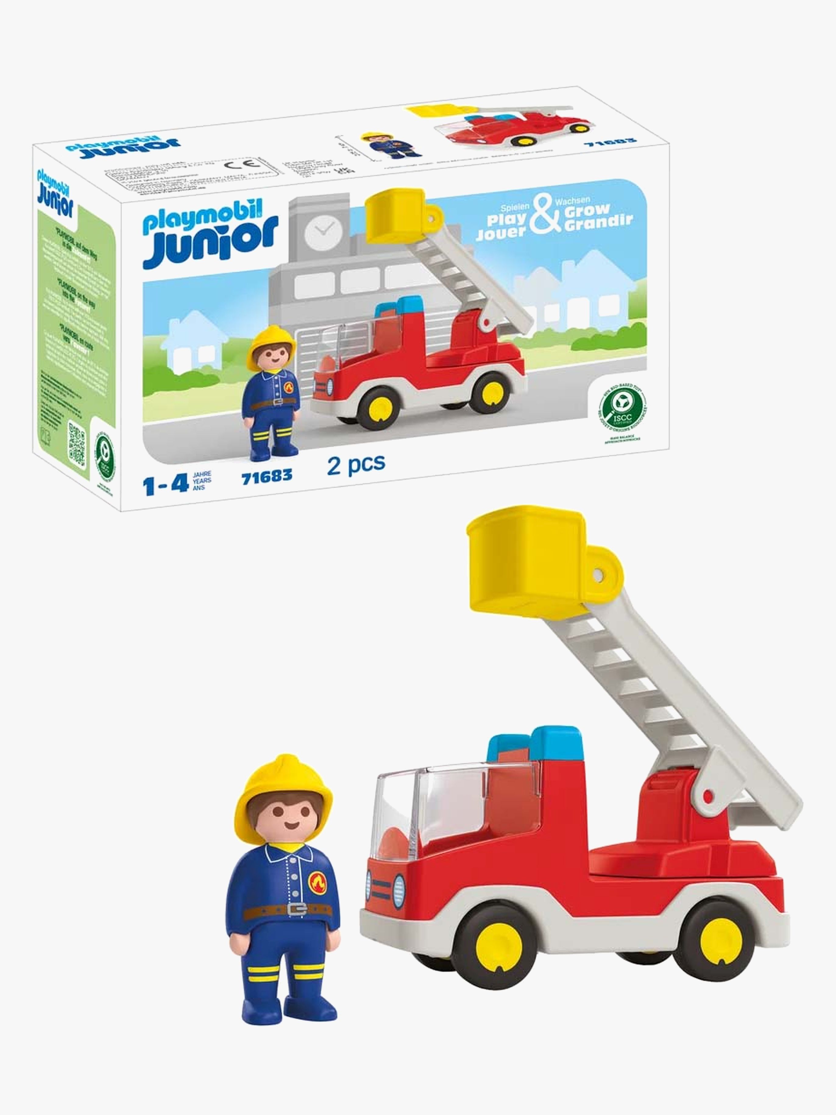 Playmobil Junior 71683 Feuerwehrauto Mit Leiter