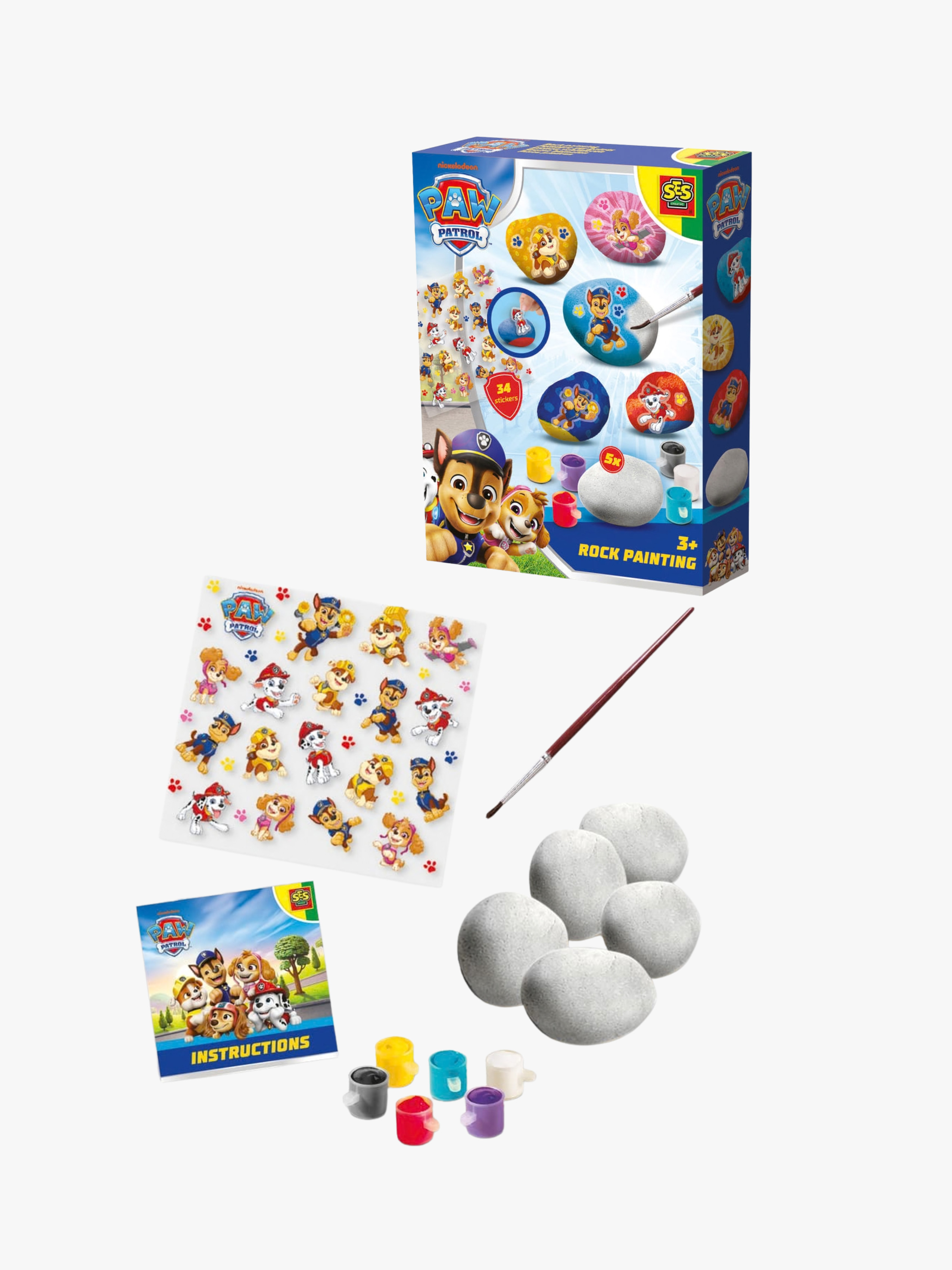 Paw Patrol Bastelset Steine Bemalen
