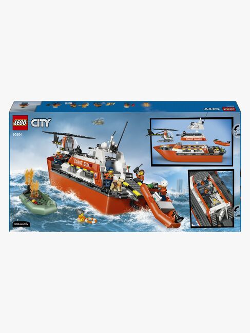 LEGO City 60504 Rettungsboot der Küstenwache mit Hubschrauber