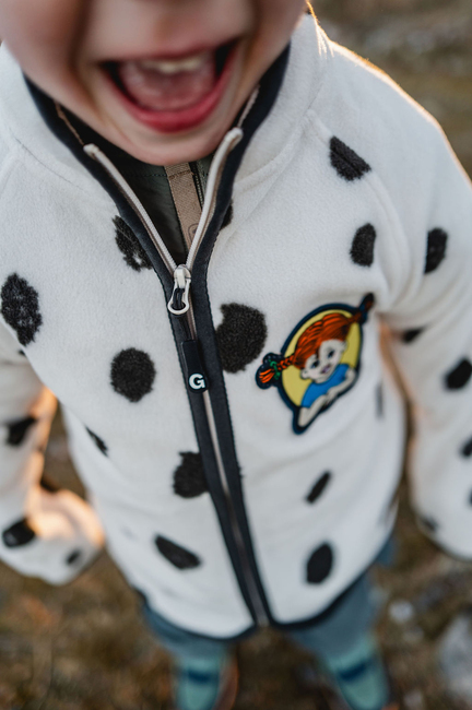 Geggamoja Fleecejacke Pippi Langstrumpf, Dots