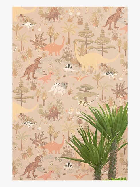 Majvillan Tapete Dinosaur Vibes, Sandy Beige