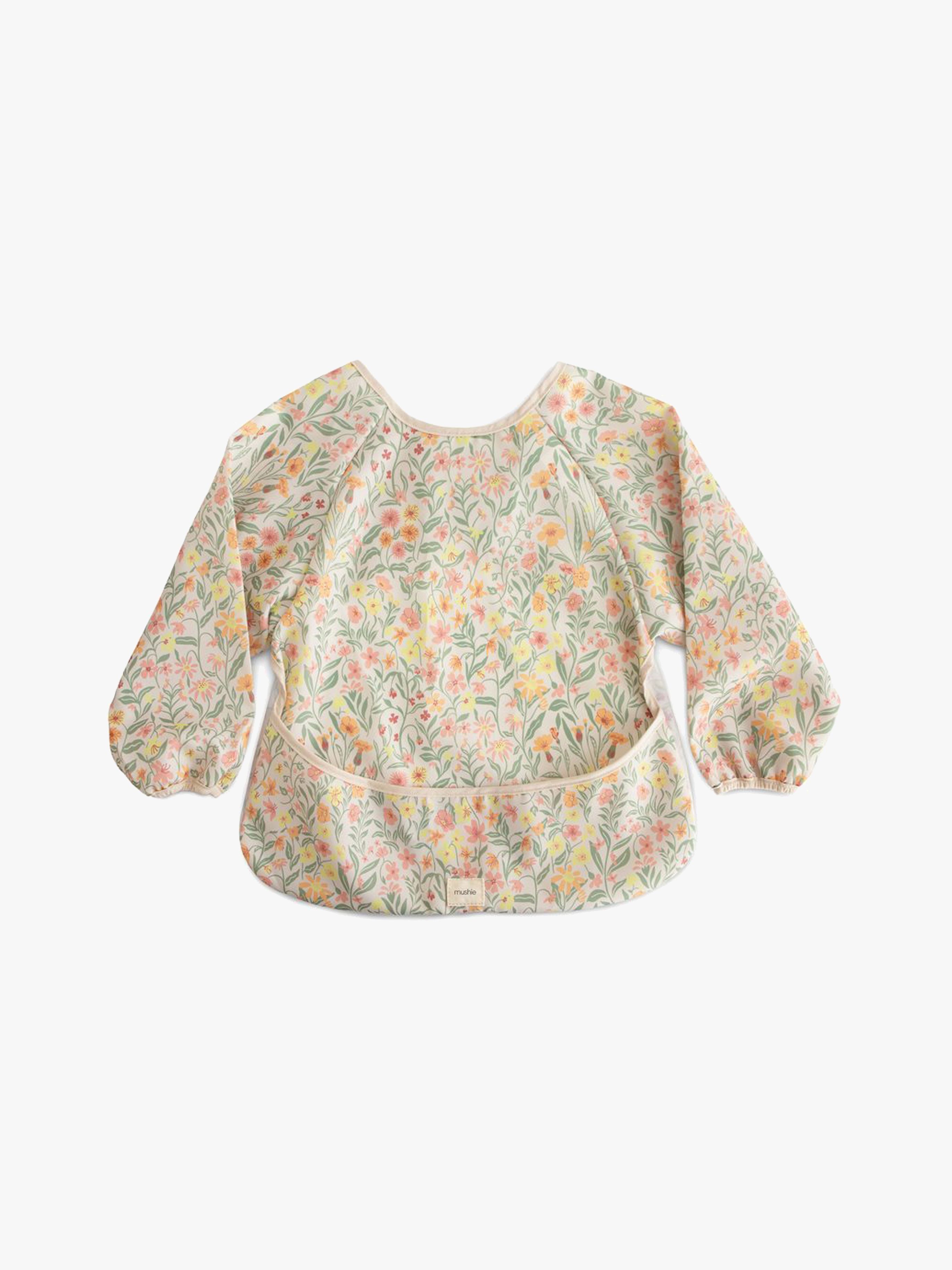Langärmliges Lätzchen, Pastel Blooms