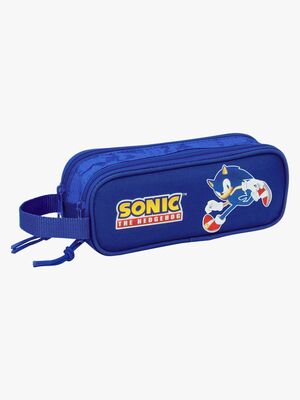 Sonic Doppel-Federmäppchen, Blau