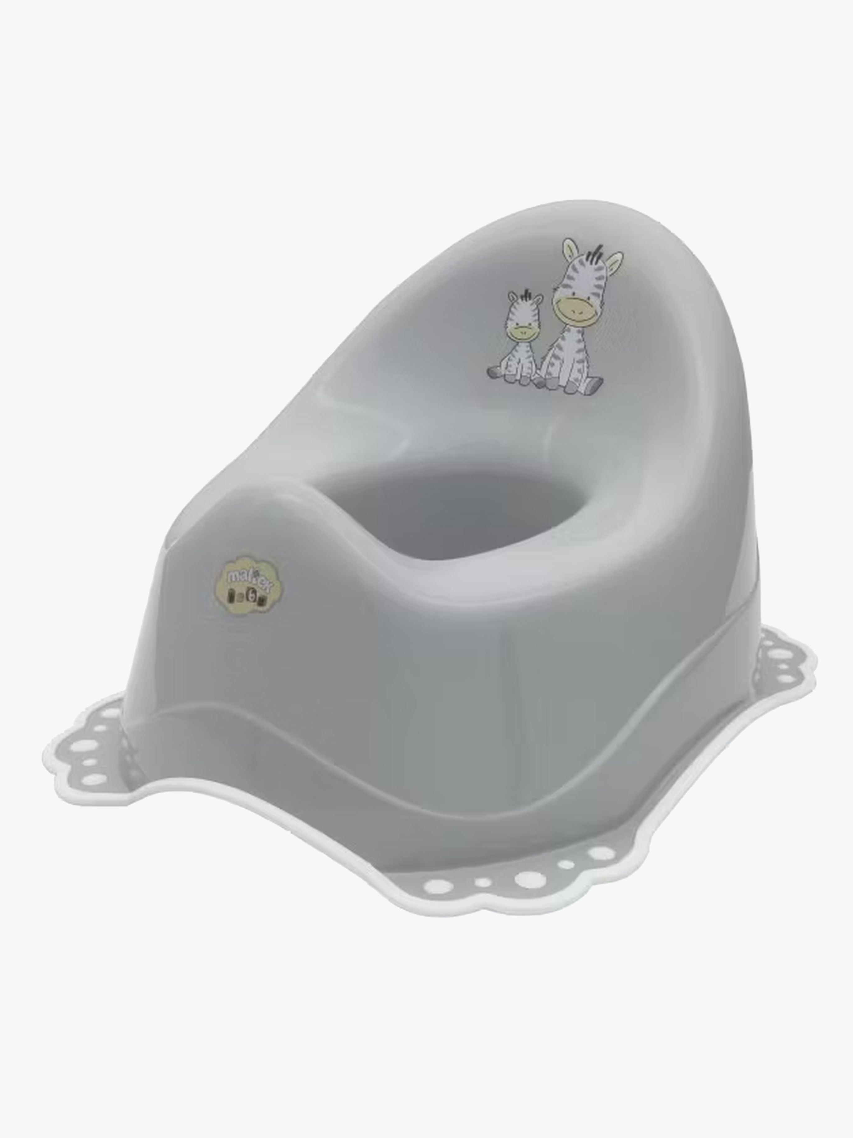 Zebra Töpfchen Antislip, Grau