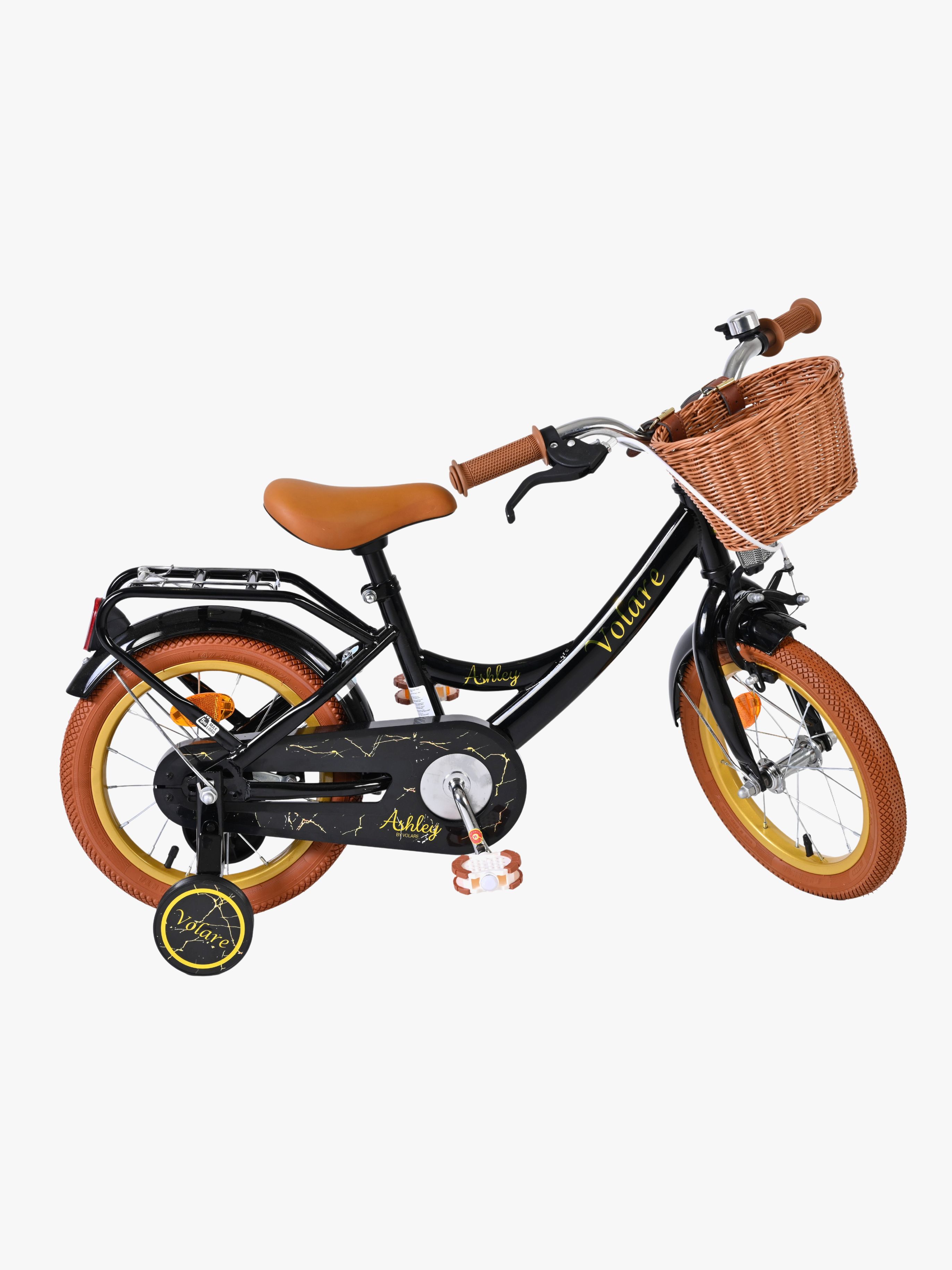 Volare Ashley Kinderfahrrad 14 Zoll, Schwarz