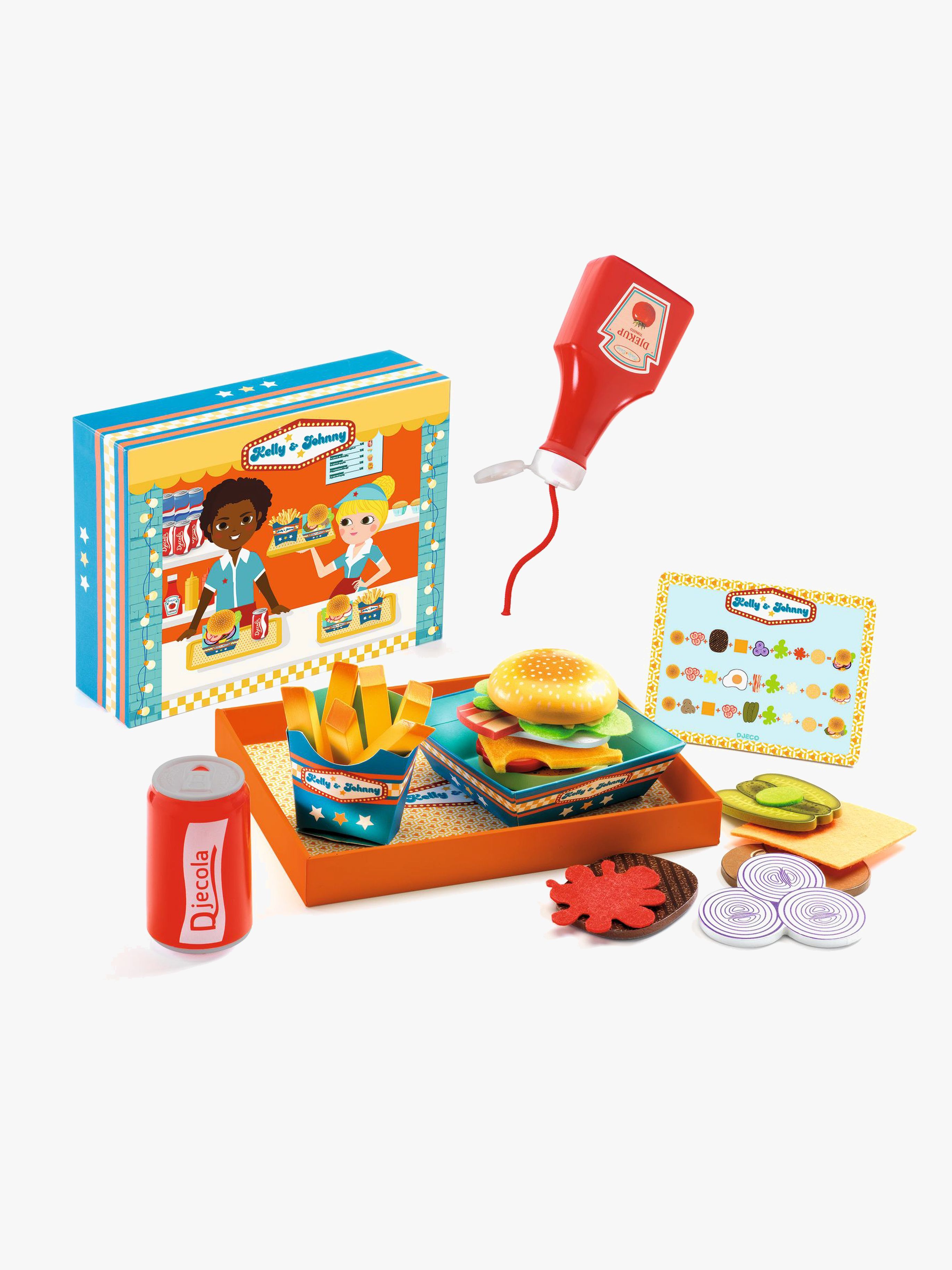 Djeco Spielset Hamburger Kelly &  Johnny