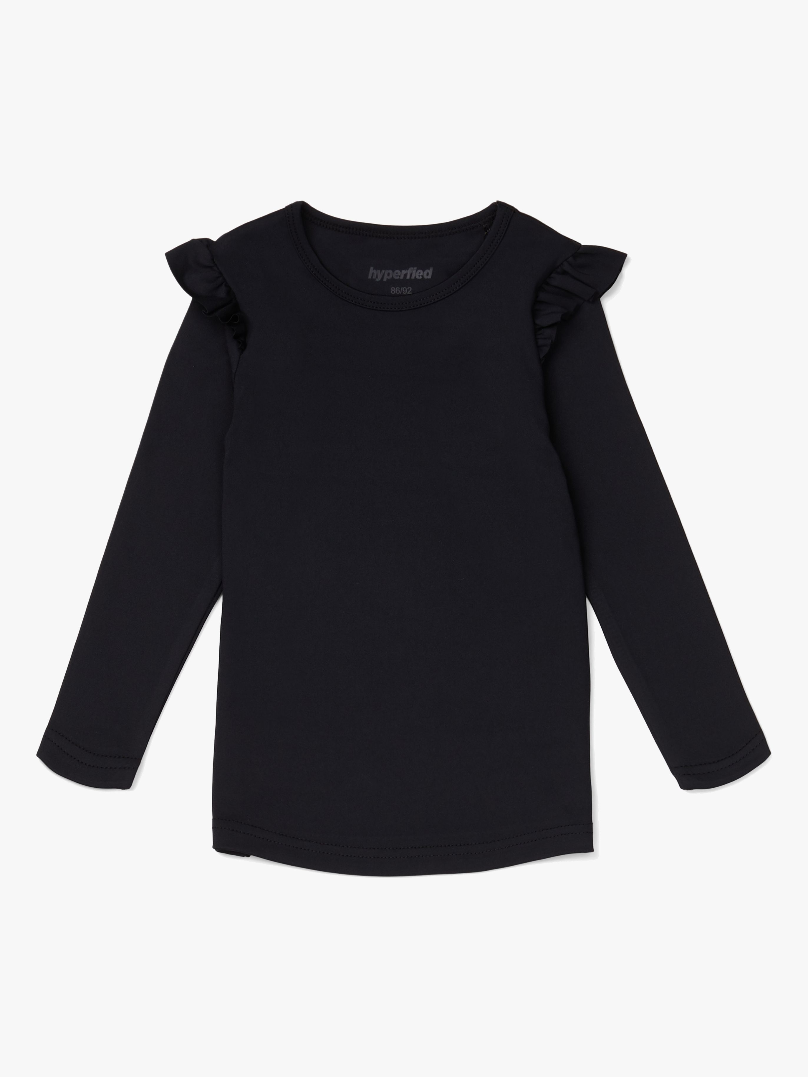 Frill Sleeve Top, Anthracite 86-91