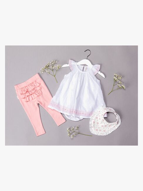 Petite Chérie Atelier Vere Kleid, White/Pink