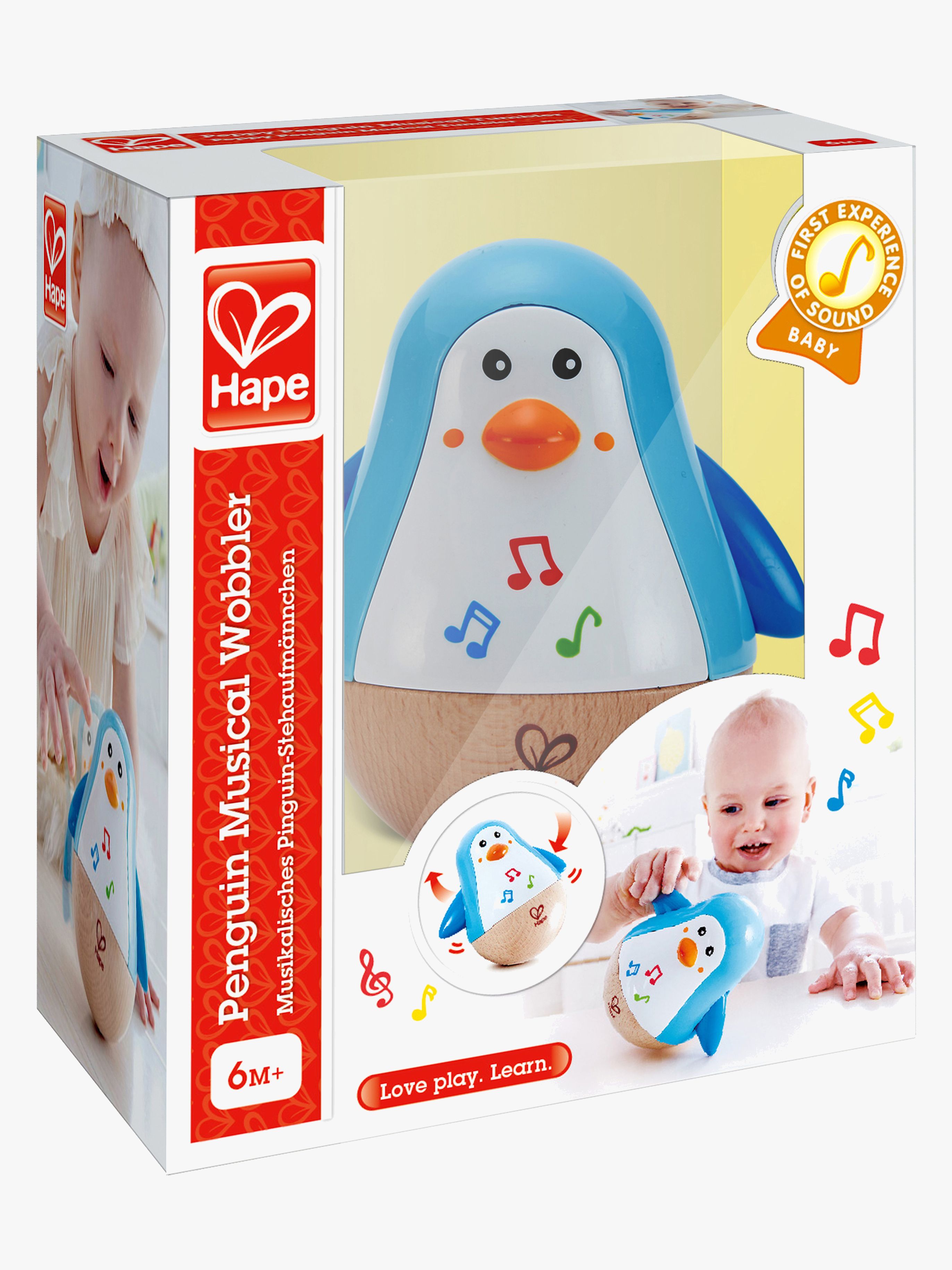 Penguin Musical Wobbler Holzspielzeug