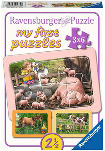 Ravensburger Puzzles Exploring The Farm 3x6 Teile
