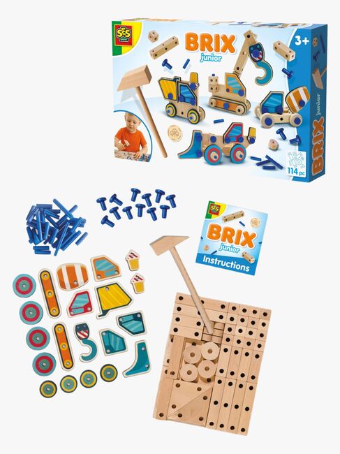 SES Creative Brix Junior Schreinerei-Set Arbeitsfahrzeug
