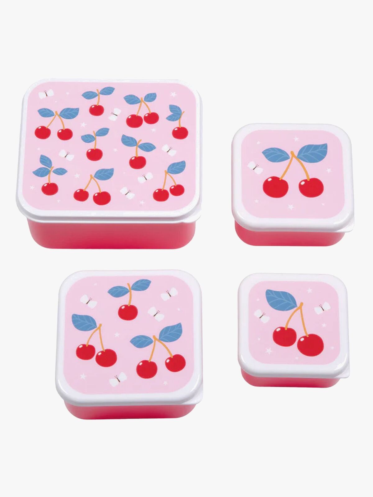A Little Lovely Company Lunchbox-Set, Kirschen