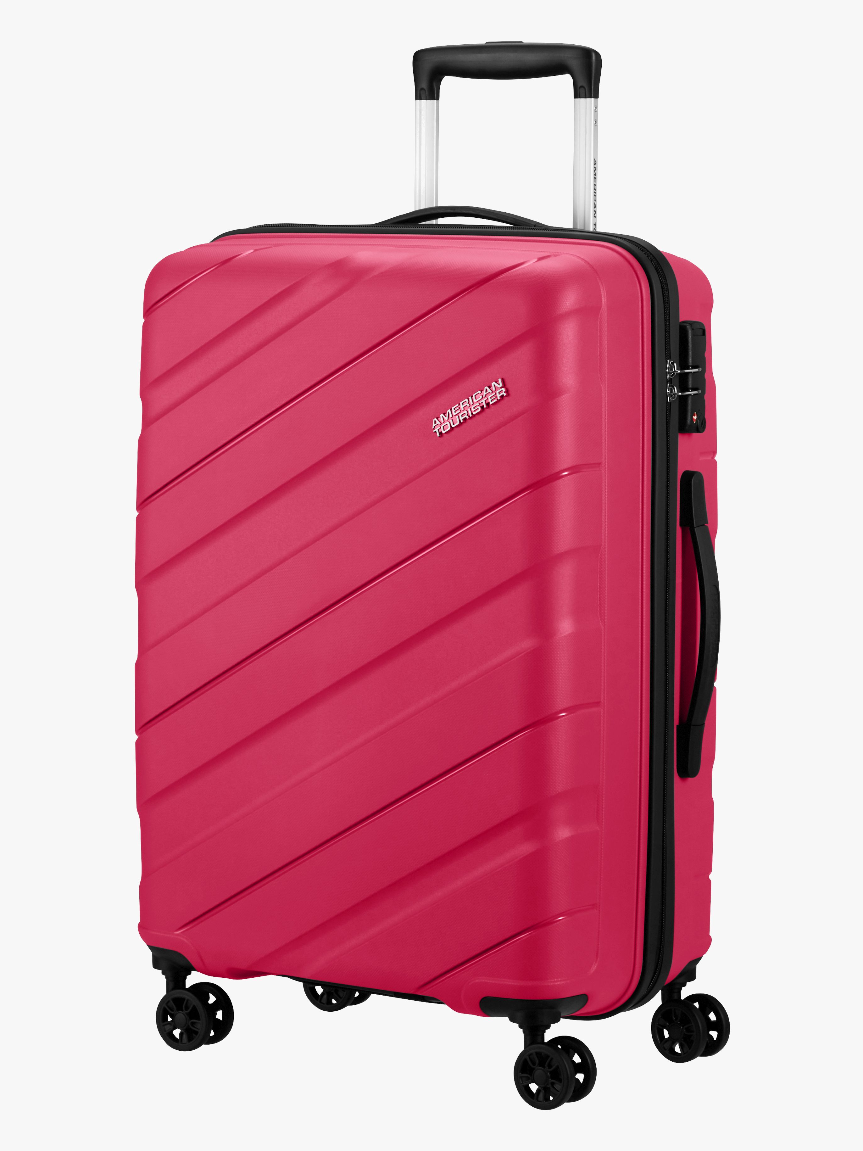 Jetdriver Spinner Reisekoffer 63L, Raspberry Pink