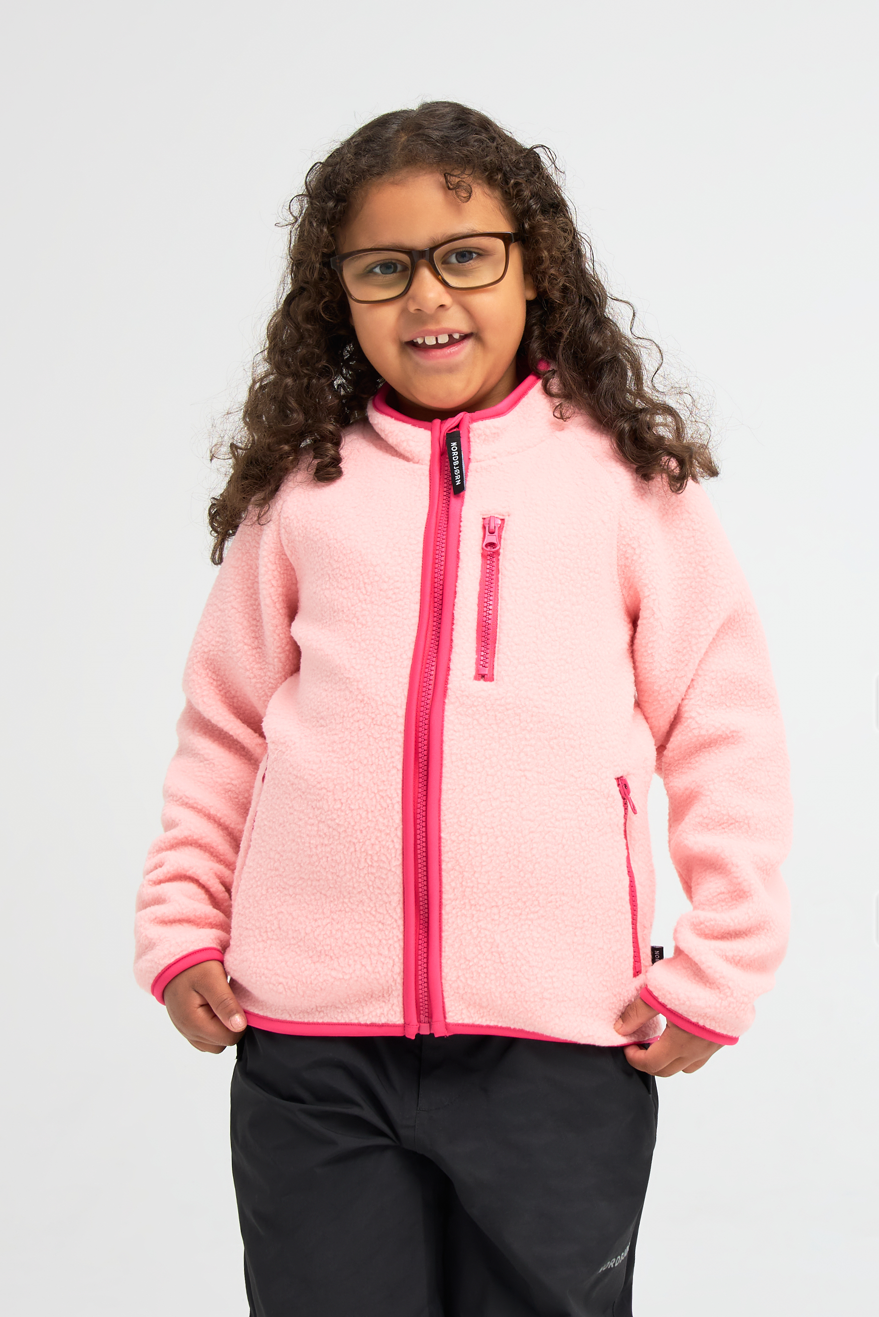 Nordbjørn Mollösund Fleecejacke, Powder Pink, 86-92