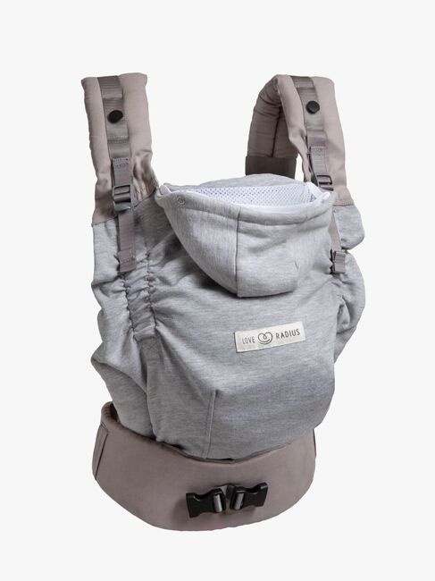Love Radius HoodieCarrier 2 Babytrage, Athletic Grey