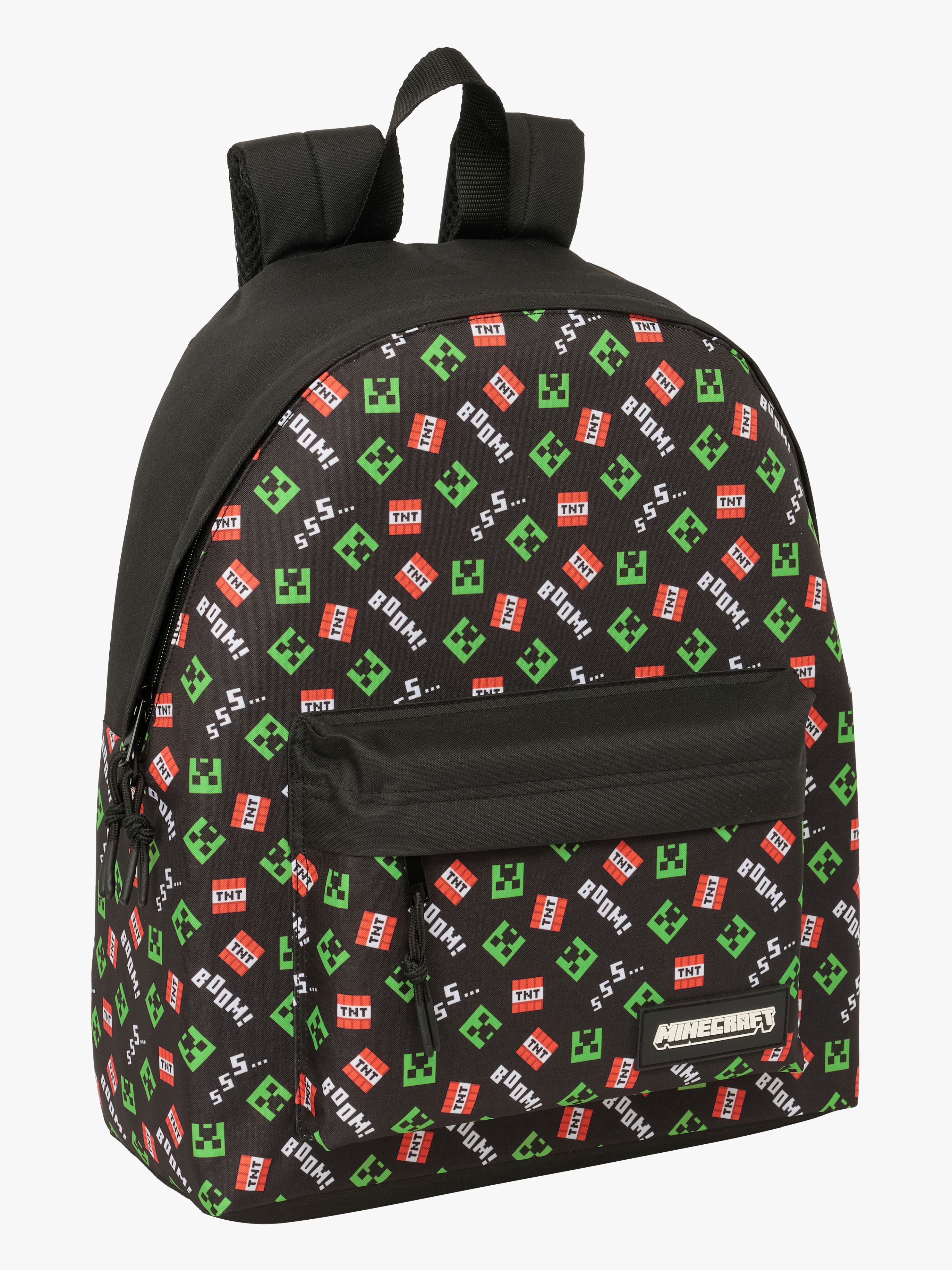 Minecraft Kinder Rucksack 21L, Schwarz