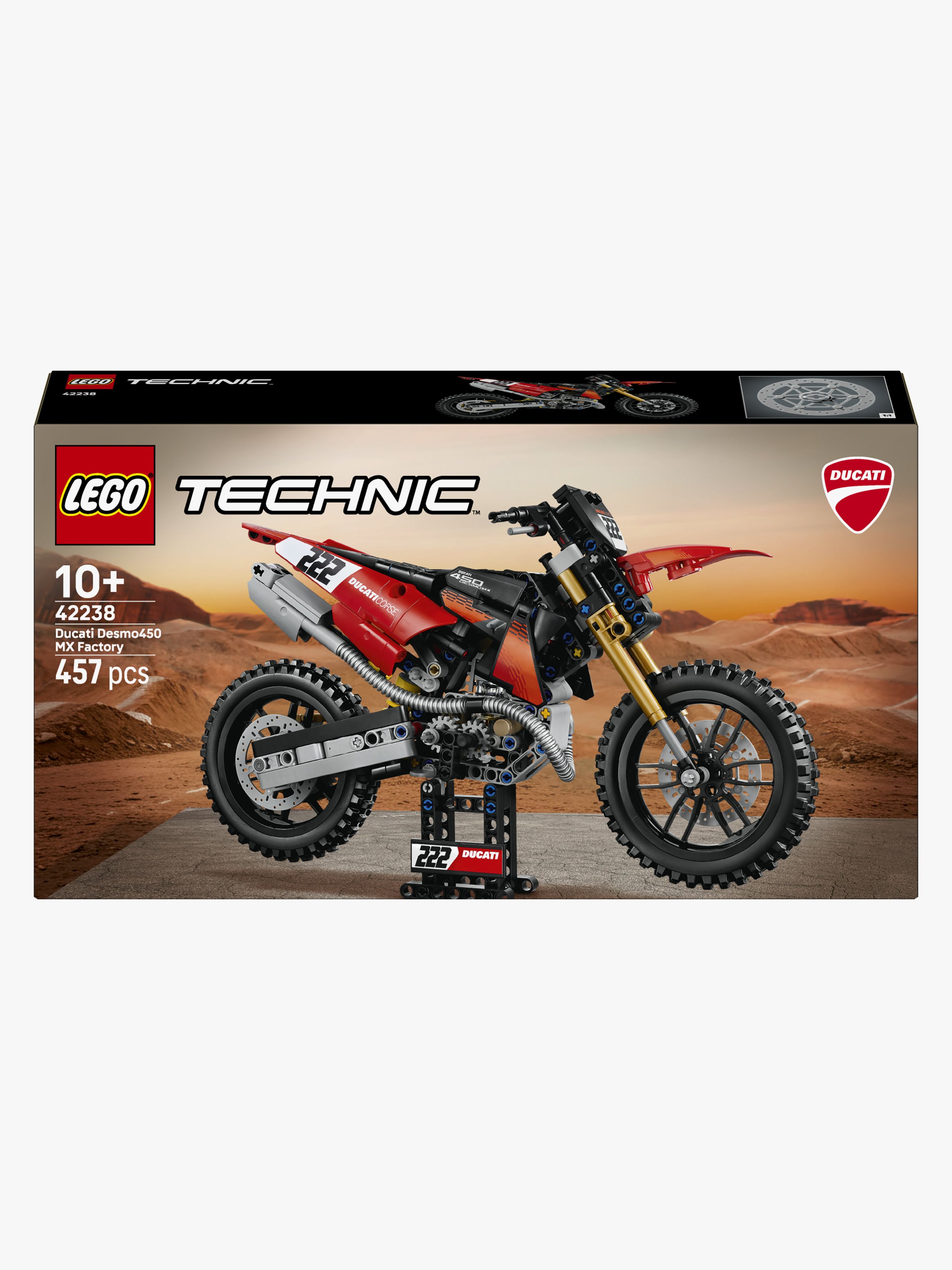 LEGO Technic 42238 Ducati Desmo450 MX Factory Motorrad