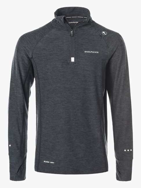 Endurance Lyle Melange Performance Shirt, Black